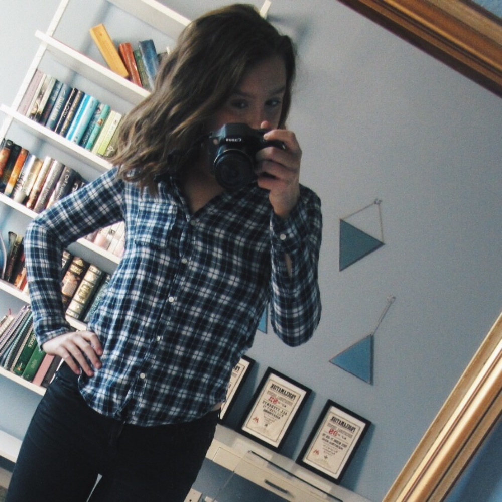 Fitted Blue Nordstrom Flannel